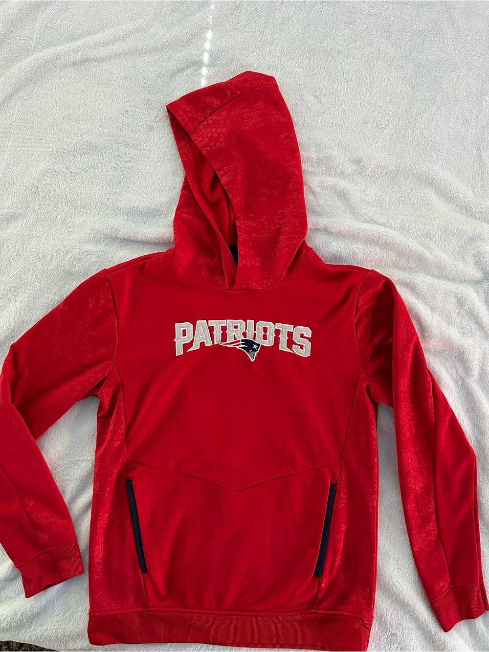 Patriots Kids' Red Hooded Pullover
